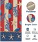 4th of July Beach Dining Table Runner, Patriotic America Coastal Starfish Conch Coral Stripes Burlap Kitchen Decoration, American USA Indoor Outdoor Home Decor
